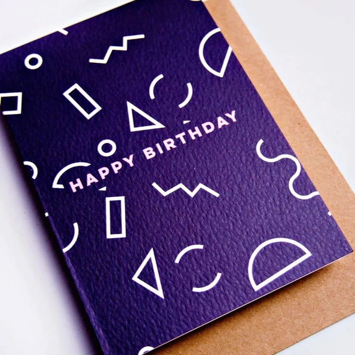 BIRTHDAY MINI MEMPHIS SHAPES CARD