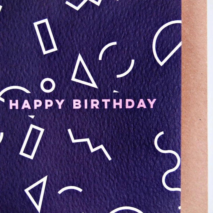 BIRTHDAY MINI MEMPHIS SHAPES CARD