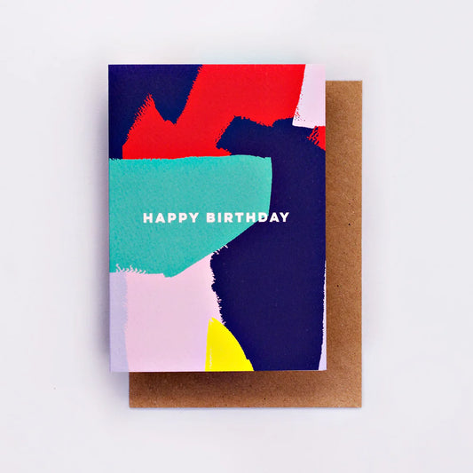 BRIGHT PAINTER BIRTHDAY CARD