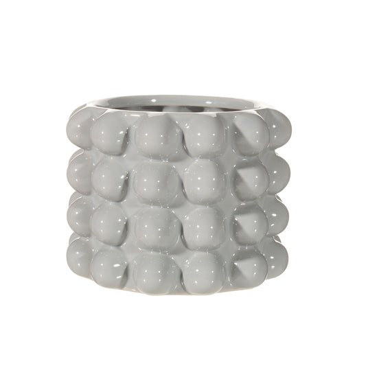 GREY BOBBLE PLANTER