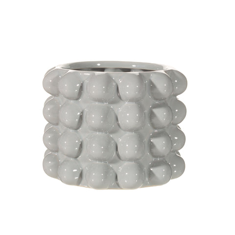GREY BOBBLE PLANTER