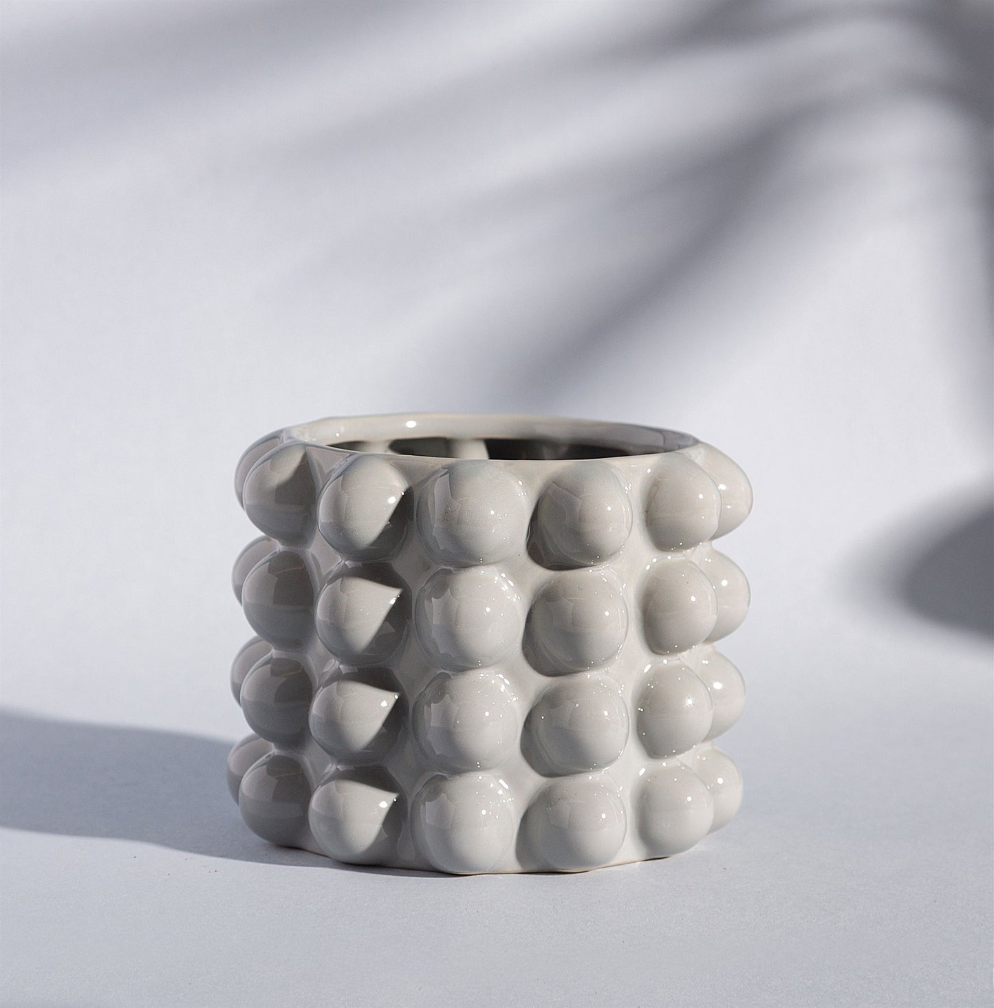 GREY BOBBLE PLANTER