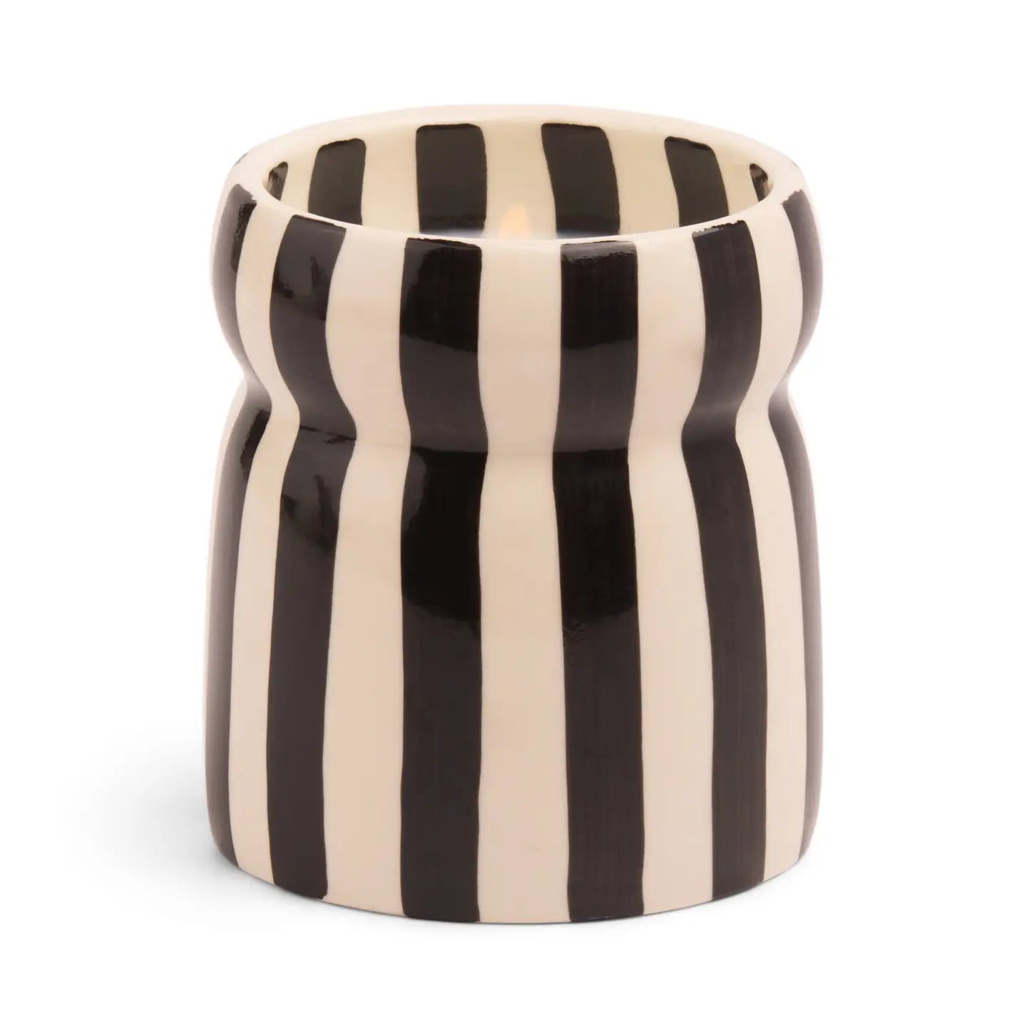 CABANA STRIPED CERAMIC CANDLES