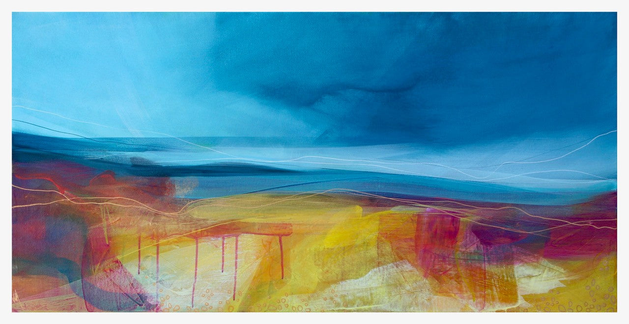 Limited edition Carrot Hill print by Victoria Wylie in soft white mount