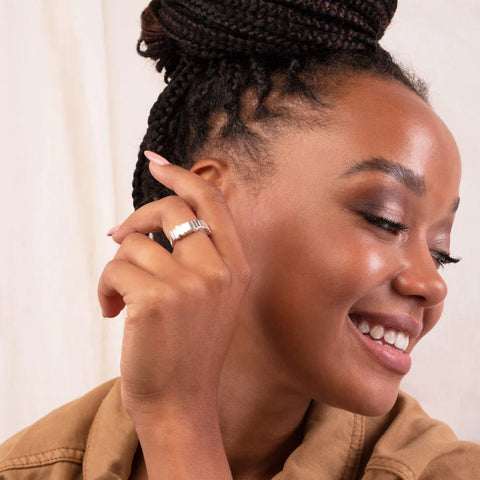 CHUNKY SAORSA RING - STERLING SILVER