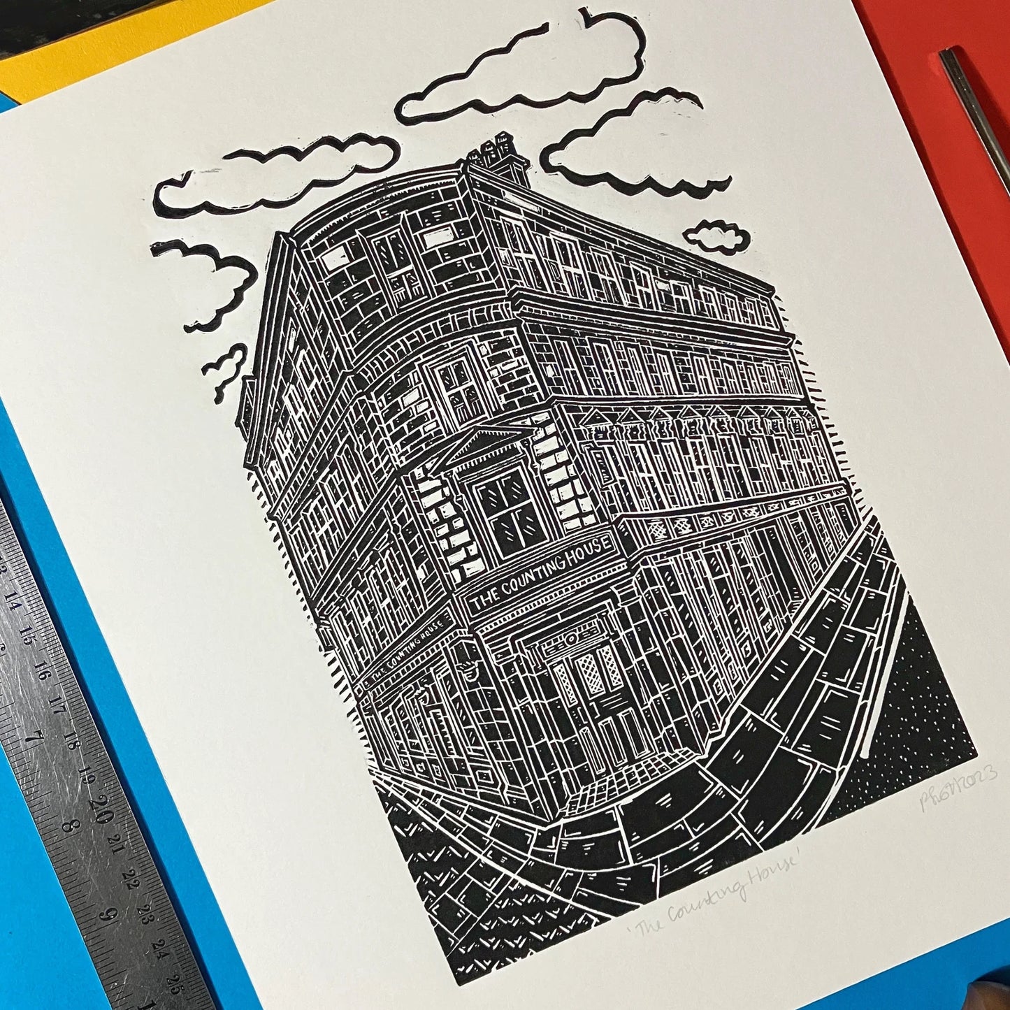 THE COUNTING HOUSE PRINT