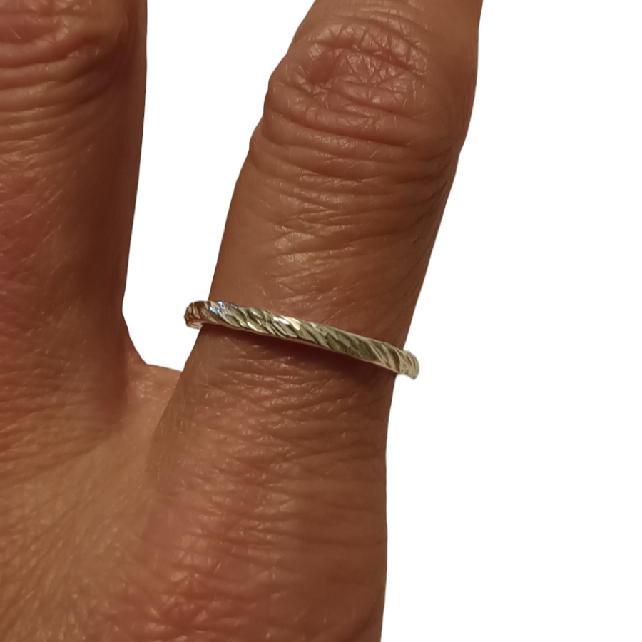 BATTERED & BASHED SILVER RING