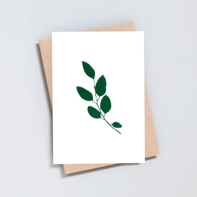 EUCALYPTUS CARD - IVORY