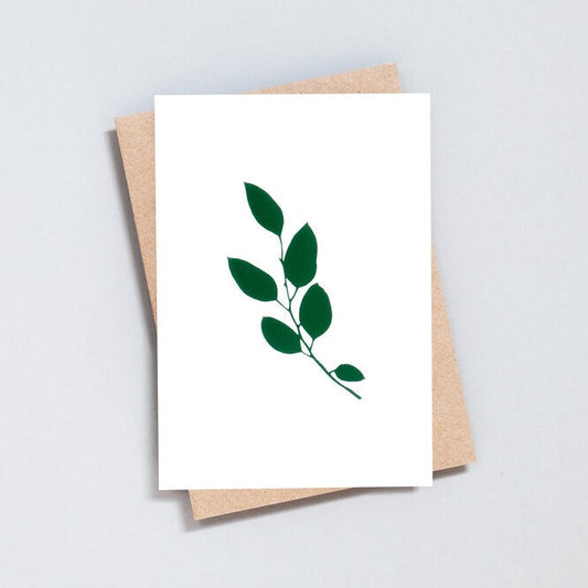 EUCALYPTUS CARD - IVORY