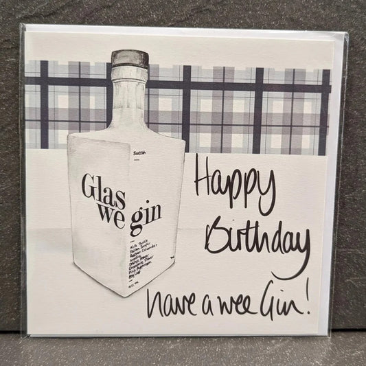 HAPPY BIRTHDAY GLASWEGIN CARD
