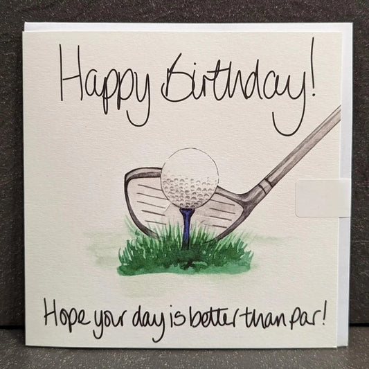 HAPPY BIRTHDAY GOLF CARD