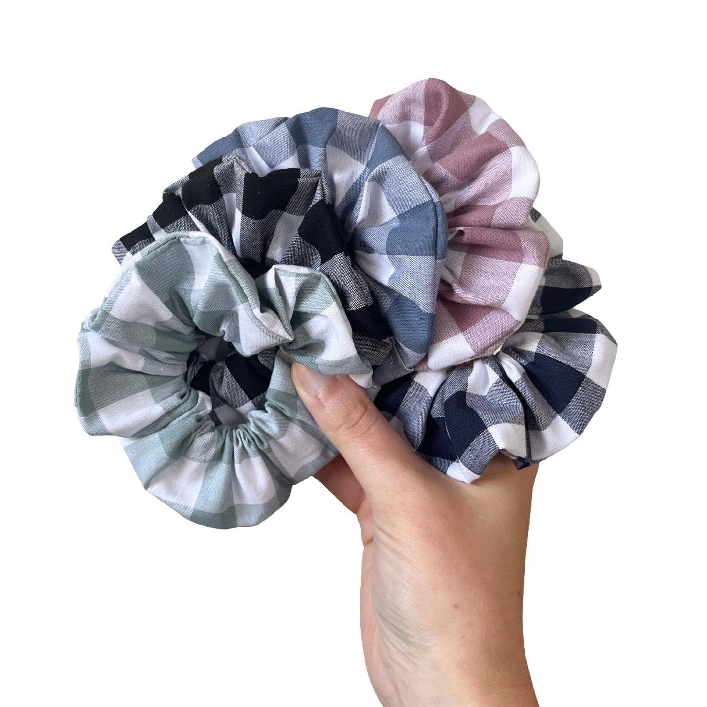 gingham patterned fabric, soft and reusable accessory