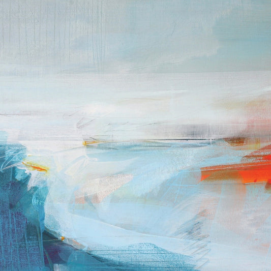 Limited edition landscape print of Lunan Bay sunrise with soft white mount, inspired by the Scottish east coast