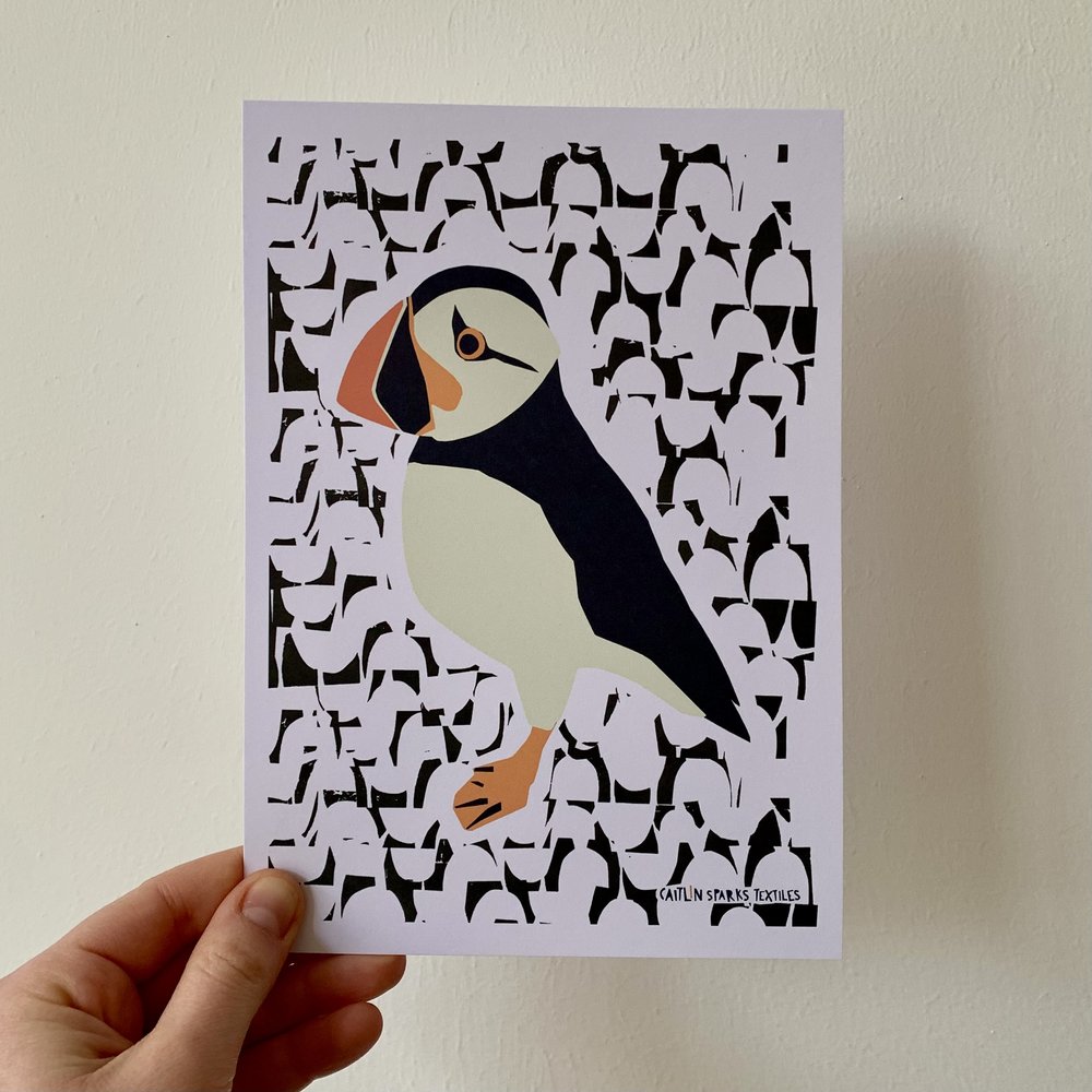 PUFFIN WALL ART