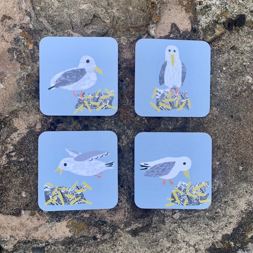 COASTER SET - Seagulls