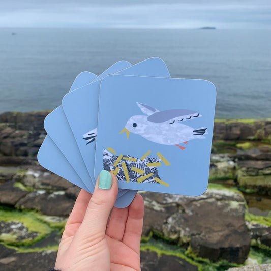 SEAGULLS COASTER SET