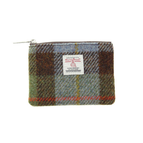 HARRIS TWEED - SMALL ZIP PURSE - MACLEOD TARTAN