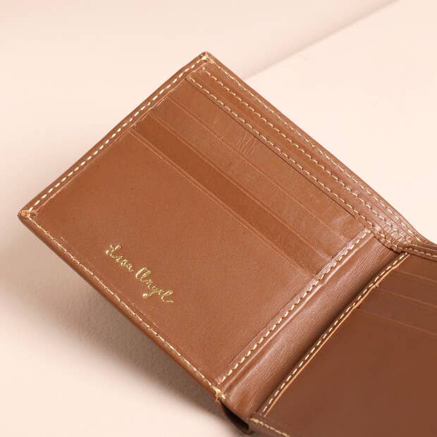 Lisa Angel Tan Leather Wallet 2