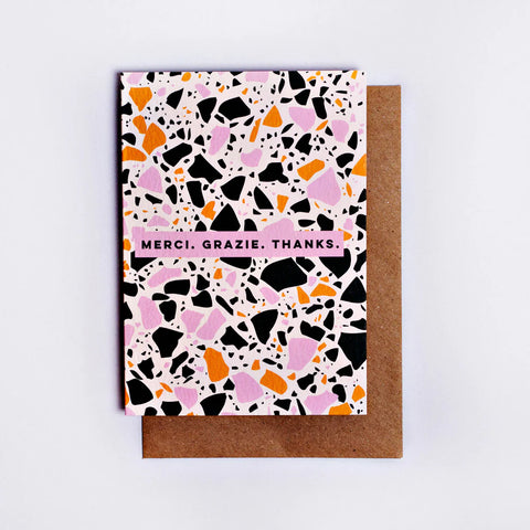 MERCI GRAZI THANKS CARD