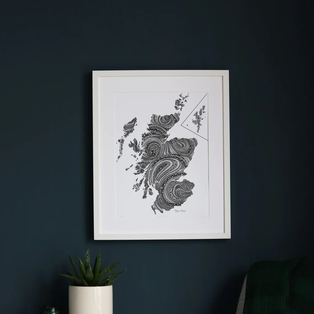 MAP OF SCOTLAND A4 PRINT