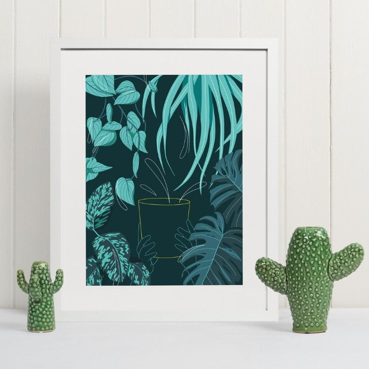 LIVING WITH PLANTS PRINT