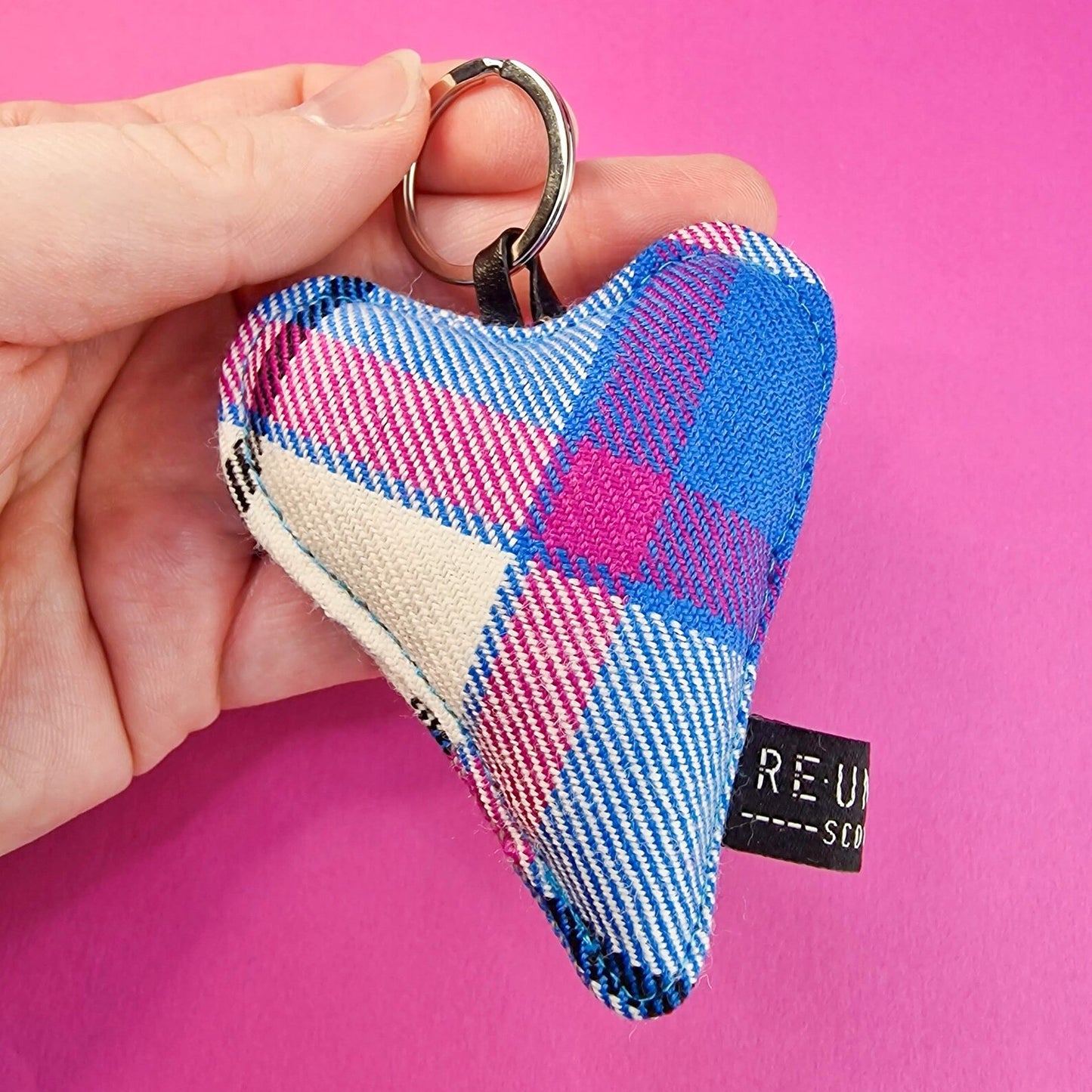 TARTAN HEART KEYRING - SMALL