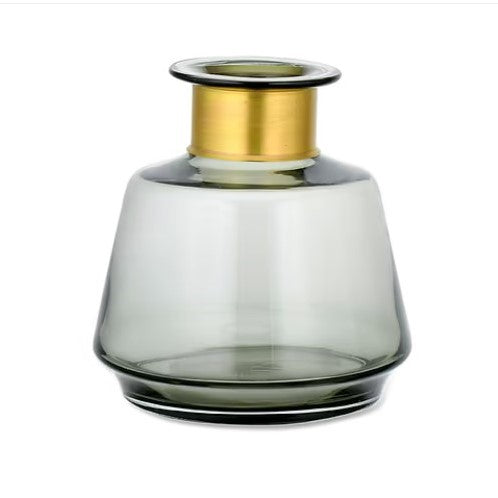 MIZA GLASS VASE SMOKE