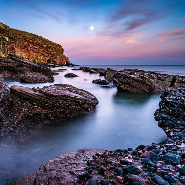 COASTAL COLLECTION - MOONRISE OVER AUCHMITHIE BAY