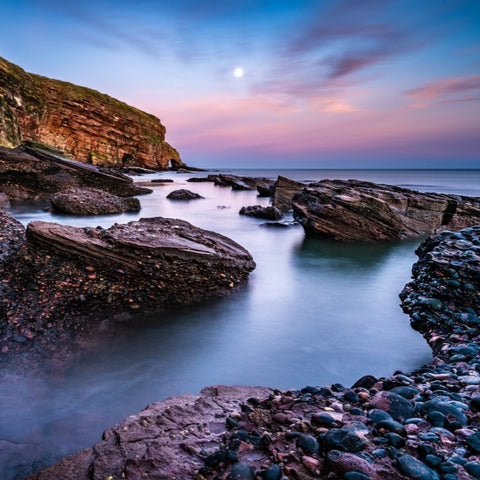 COASTAL COLLECTION - MOONRISE OVER AUCHMITHIE BAY
