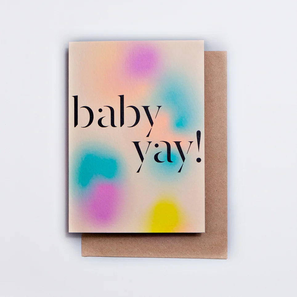 GRADIENT BABY CARD