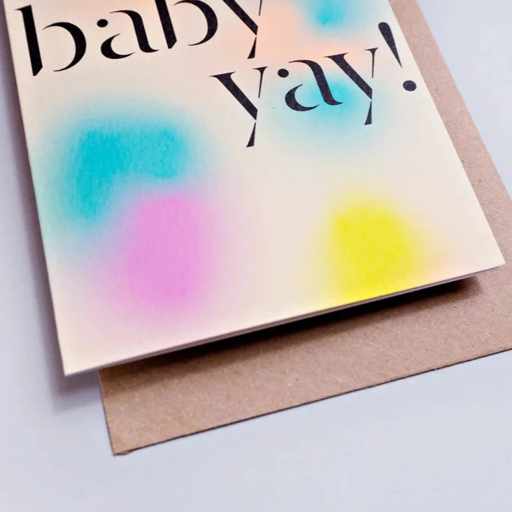 GRADIENT BABY CARD