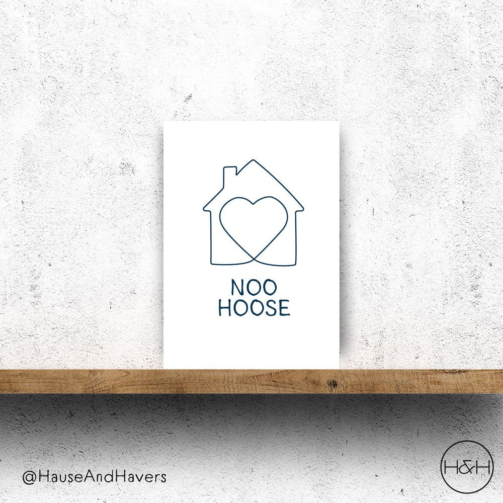 NOO HOOSE CARD
