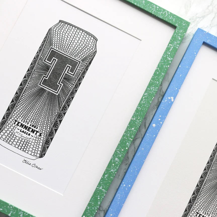 TENNENTS CAN MONO A4 PRINT