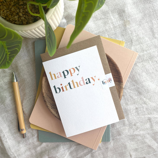 HAPPY BIRTHDAY CARD