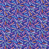 Colorful abstract Cosmic Stars pattern on a blue background