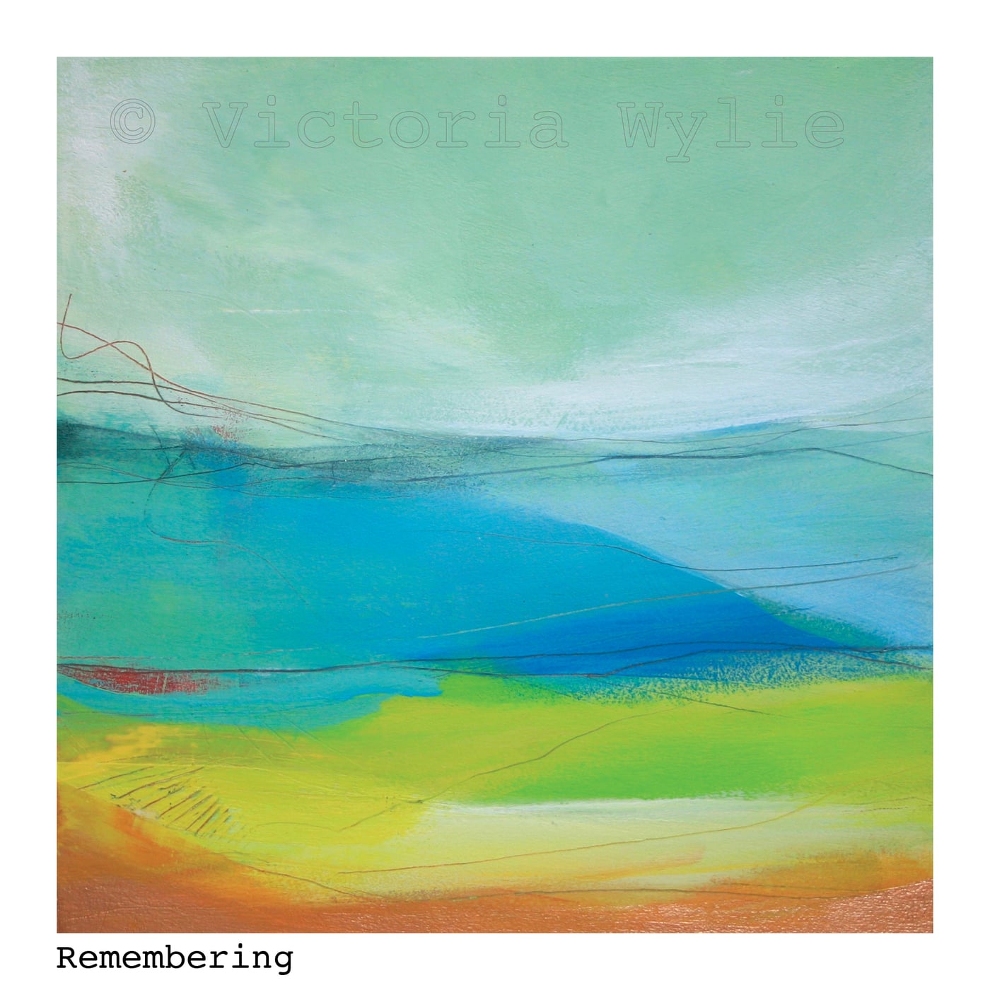 Remembering print by Victoria Wylie inspired by the Angus landscape