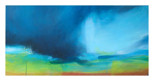 Limited edition Rescobie Loch print by Victoria Wylie in soft white mount