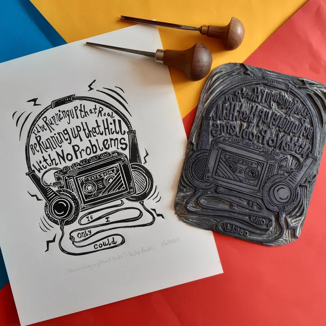 RUNNING UP THAT HILL PRINT