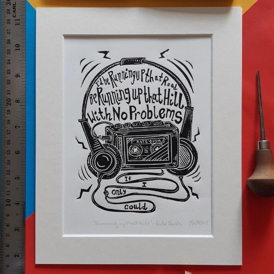 RUNNING UP THAT HILL PRINT