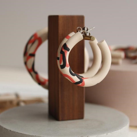 SAND AND CORAL HOOP