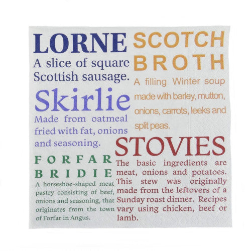 Scottish Delicacies Paper Napkins AP2136