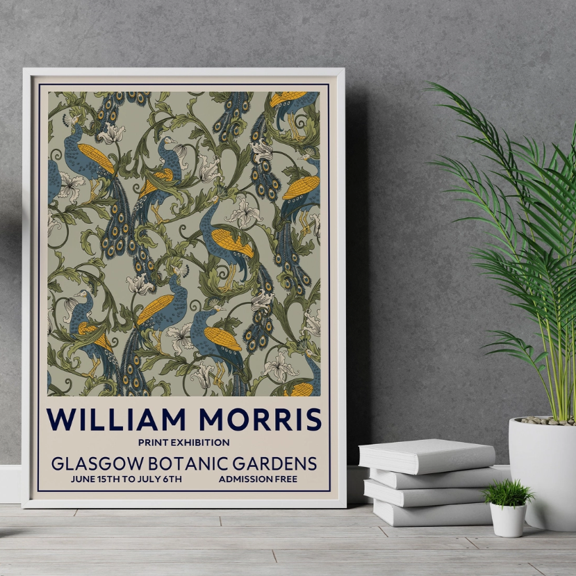 WILLIAM MORRIS - GLASGOW A3 PRINT