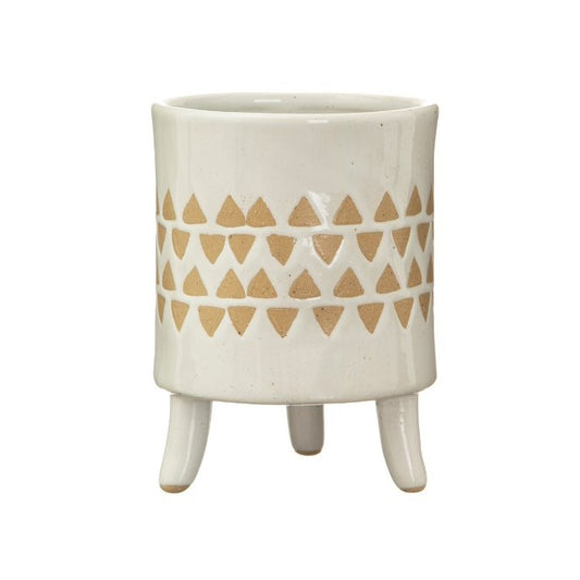 ISABELLA WHITE LEGGY PLANTER