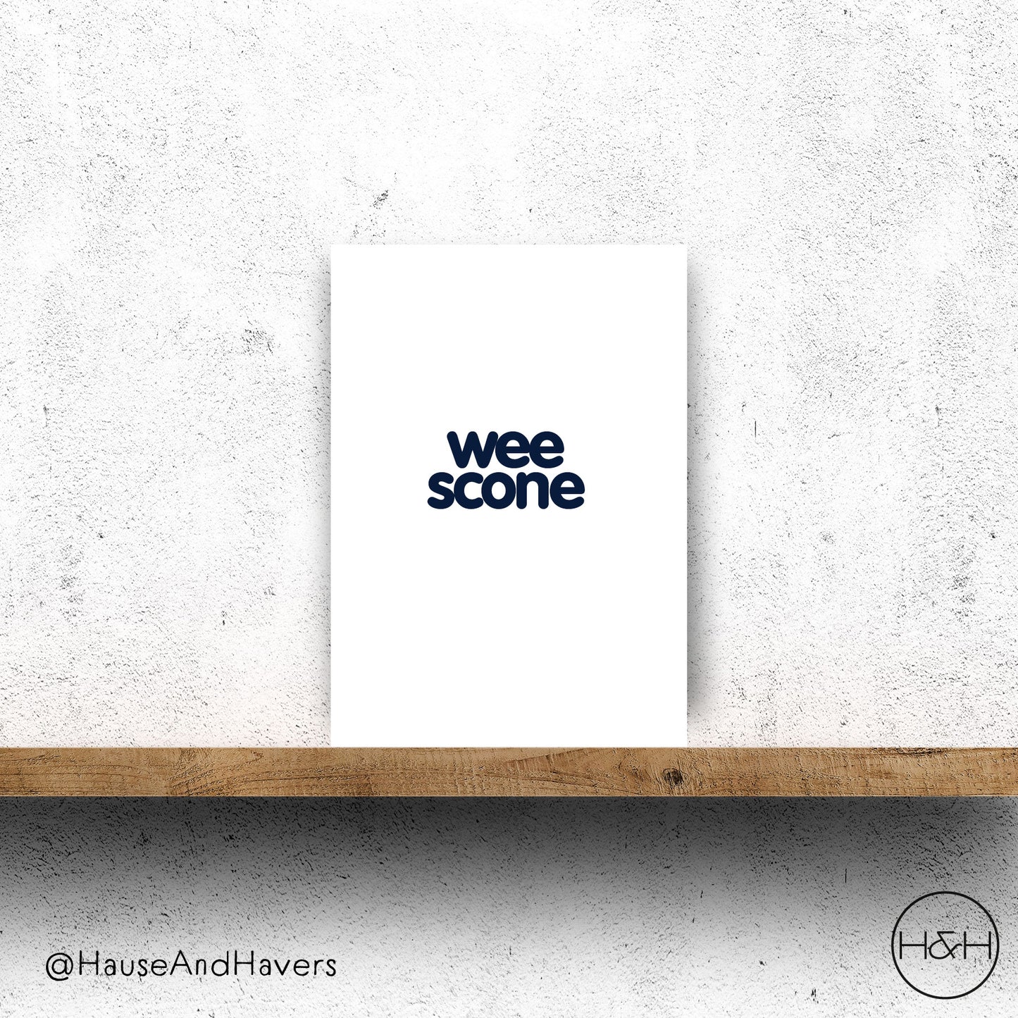 WEE SCONE CARD