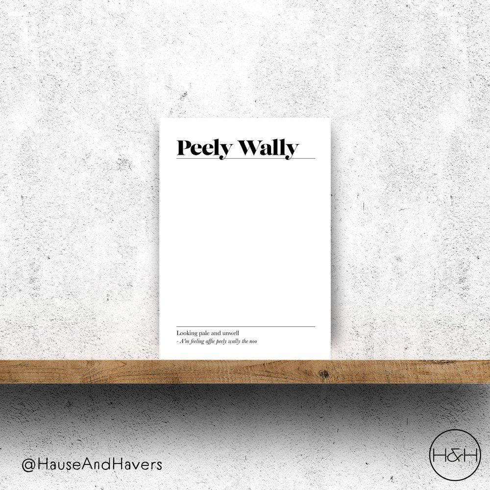 PEELY WALLY CARD