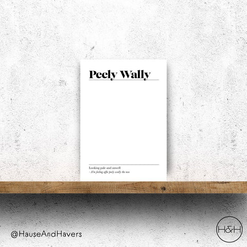 PEELY WALLY CARD