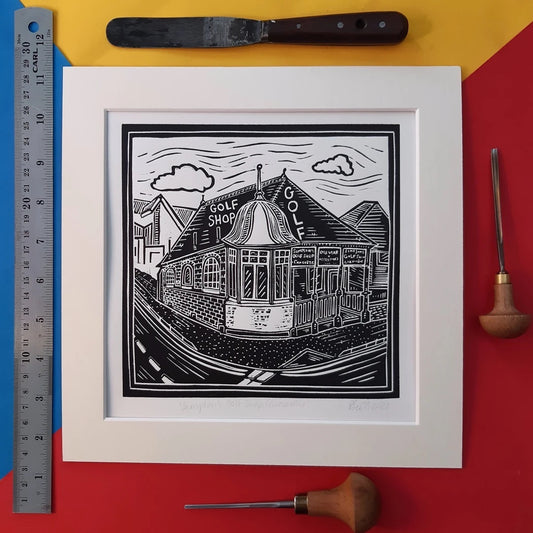 SIMPSONS GOLF SHOP PRINT