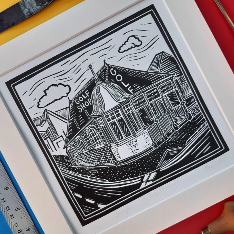 SIMPSONS GOLF SHOP PRINT