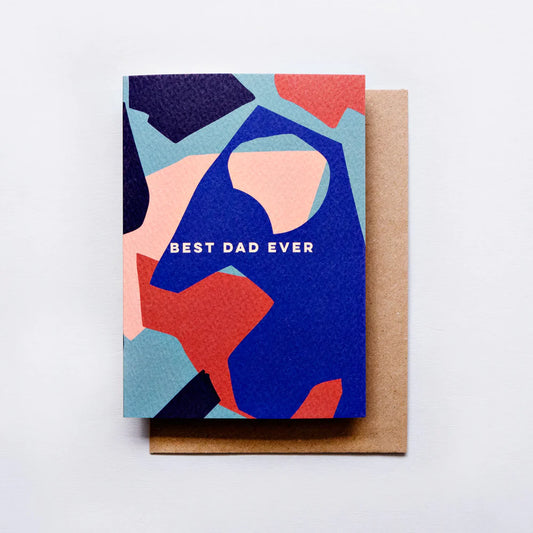 BEST DAD CUT OUT SHAPES CARD