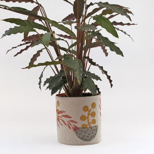 PLANT POT COVER - Terracotta/Ochre